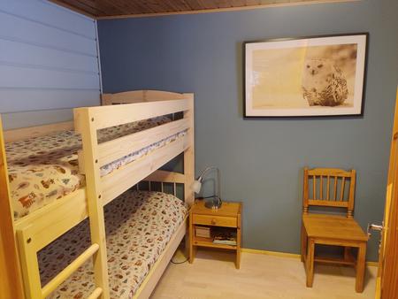 Kleines Schlafzimmer mit Hochbett