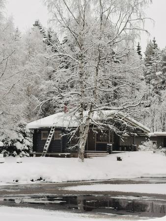 Strandsauna im Winter